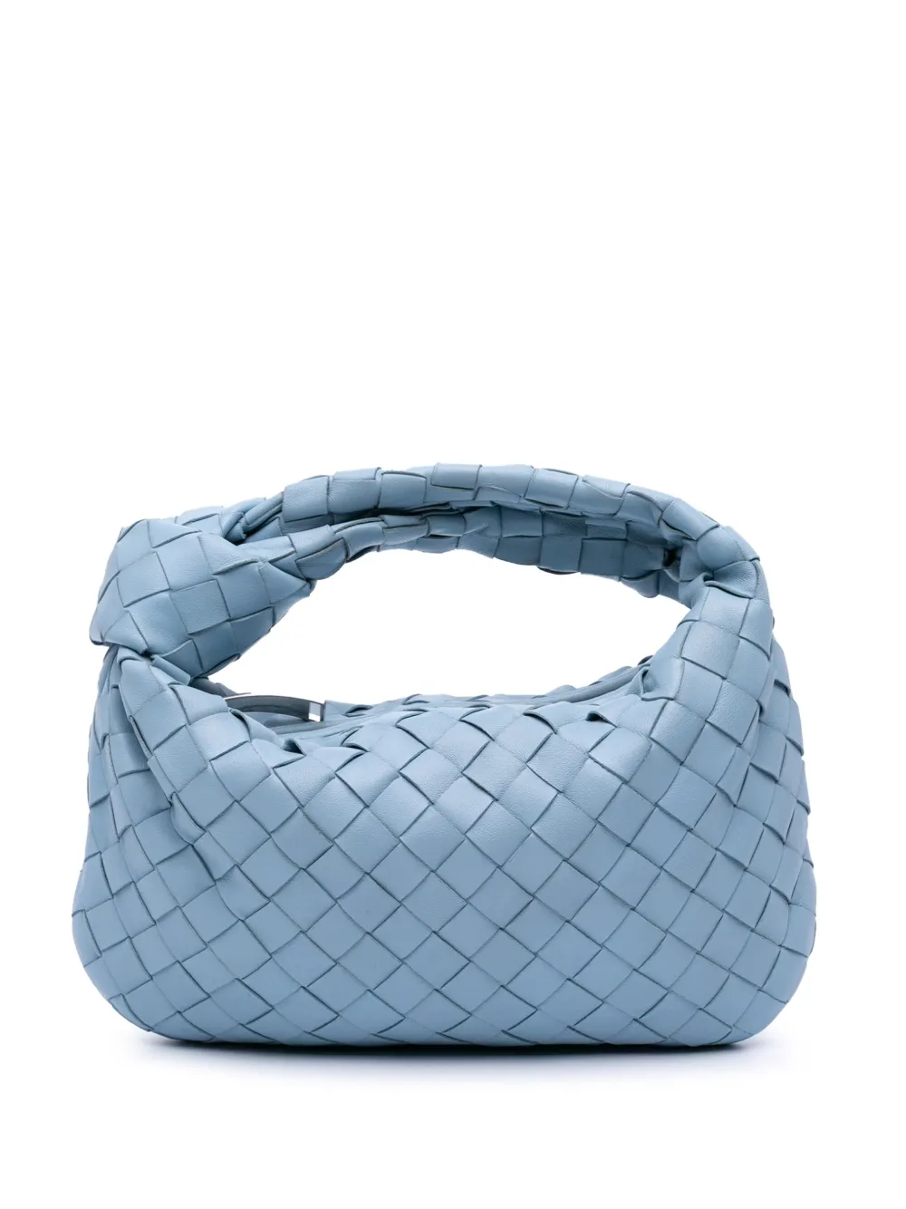 Bottega Veneta Pre-Owned 2012-2025 ミニ ナッパ イントレチャート ジョディ ホーボーバッグ - ブルー Bottega Veneta Pre-Owned 2012-2025 ミニ ナッパ イントレチャート ジョディ ホーボーバッグ - ブルー