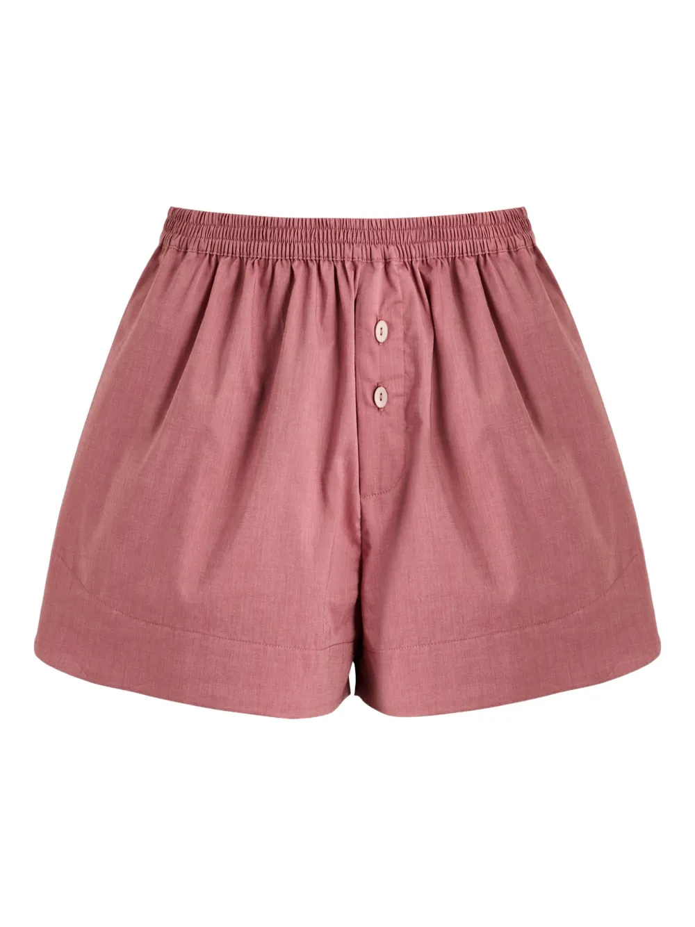 Faithfull the Brand Lonia elasticated buttoned shorts - Rosso