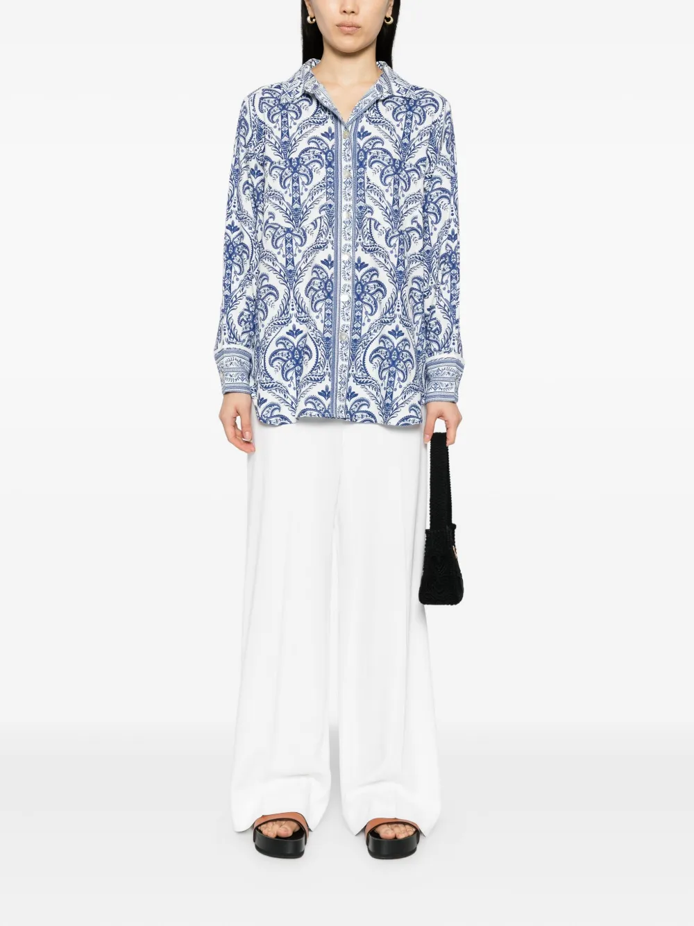 FARM Rio tropical blouse - Blauw