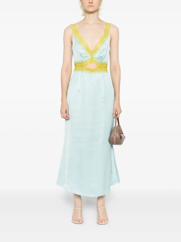 never fully dressed satin dress Never Fully Dressed Cateana Dress in Lime