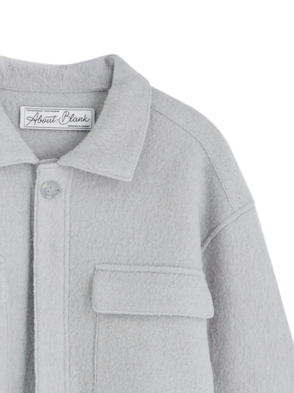 ABOUTBLANK Shirtjack met borstzak - Grijs