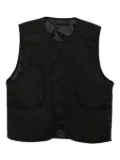 ABOUTBLANK reversible gilet - Black