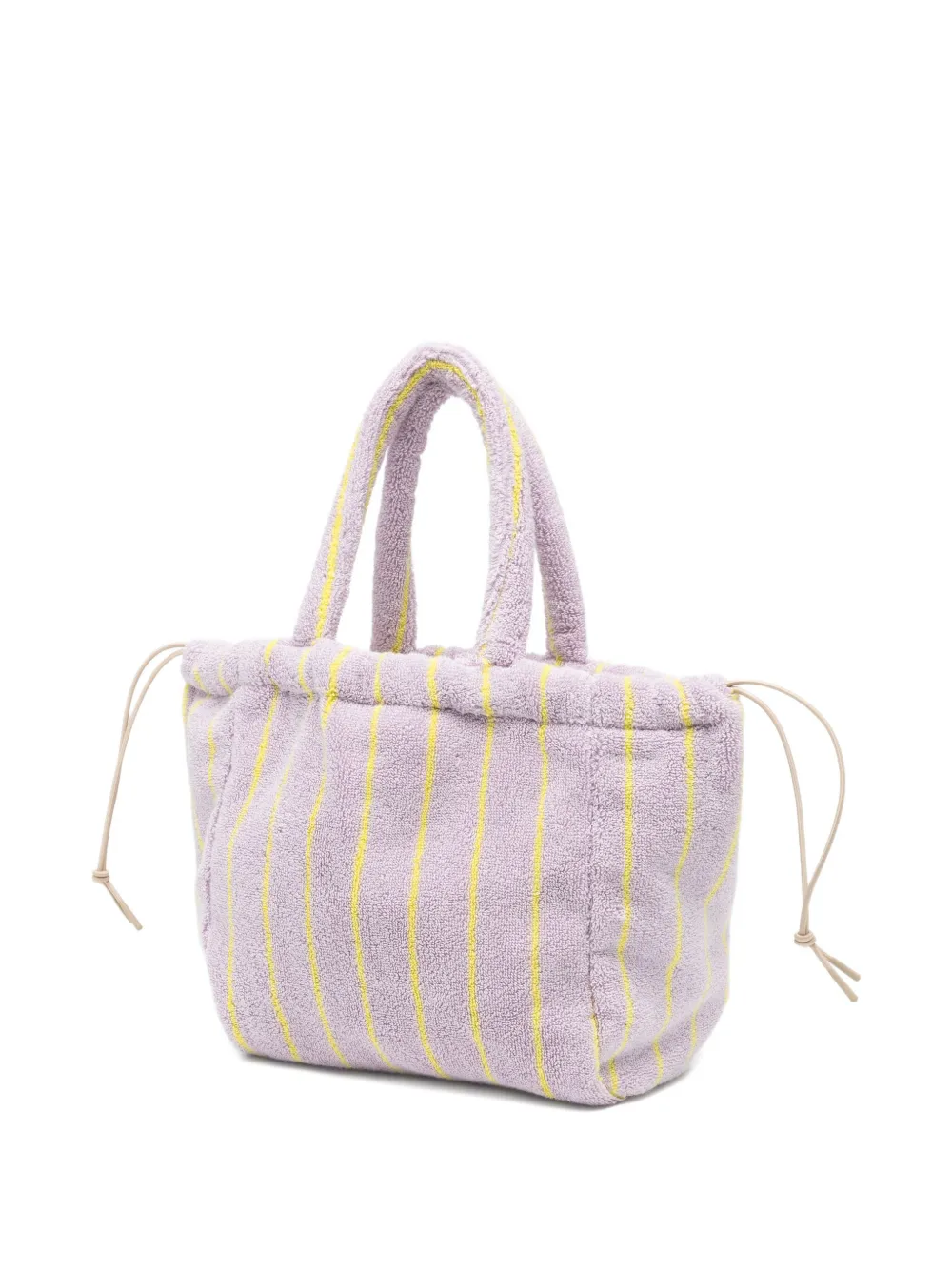 Bongusta Naram Small Striped Terry Bag In Purple