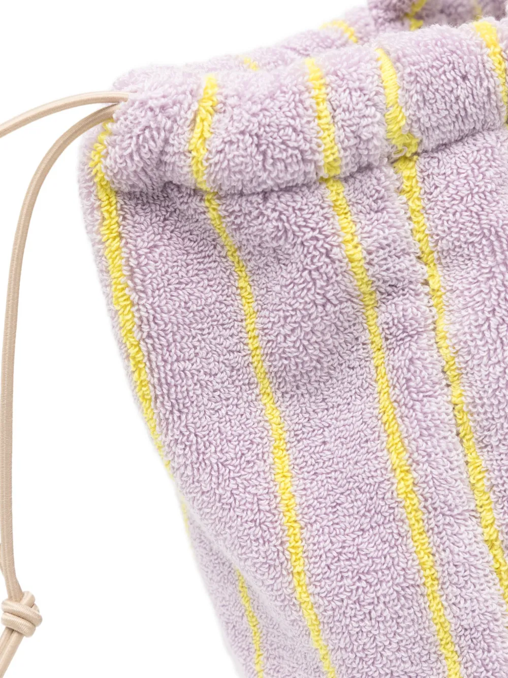 Bongusta Naram Small Striped Terry Bag In Purple