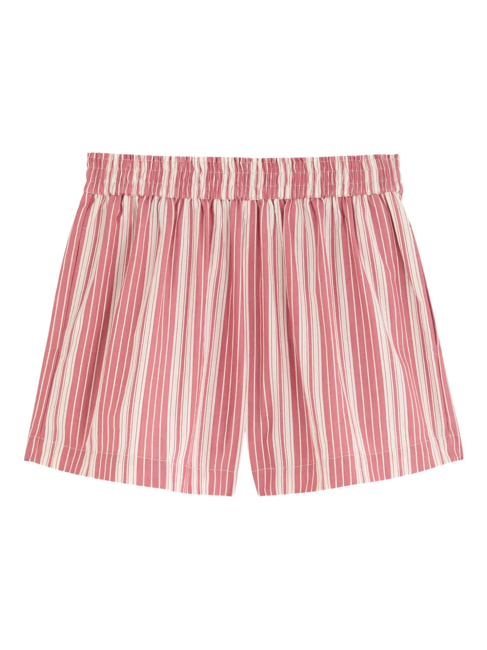 Faithfull the Brand Elva striped shorts - Rosso