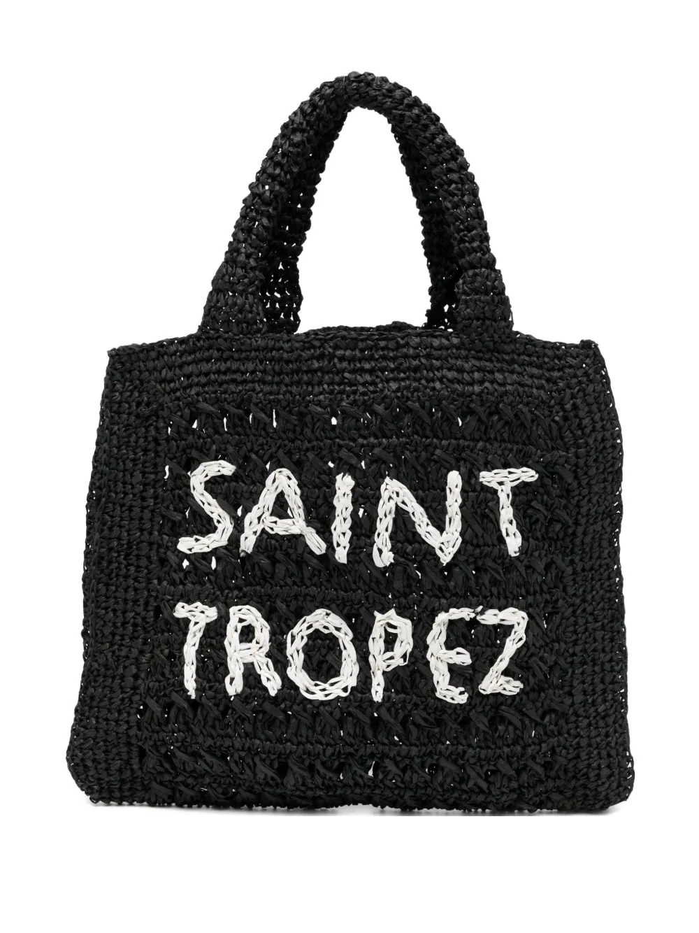 De Siena Shoes Jute Bag In Black