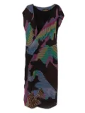 Vivienne Westwood Pre-Owned 2017-2018 geometric-pattern wrap dress - Black