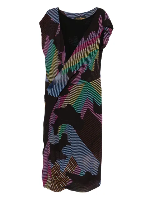 Vivienne Westwood Pre-Owned 2017-2018 geometric-pattern wrap dress