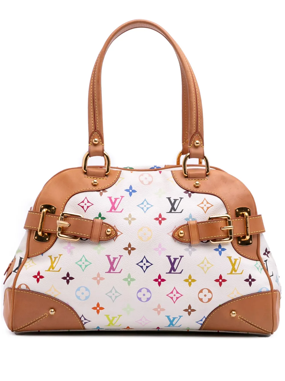 Louis Vuitton Pre-Owned 2011 モノグラム マルチカラー クラウディア ショルダーバッグ - ホワイト Louis Vuitton Pre-Owned 2011 モノグラム マルチカラー クラウディア ショルダーバッグ - ホワイト
