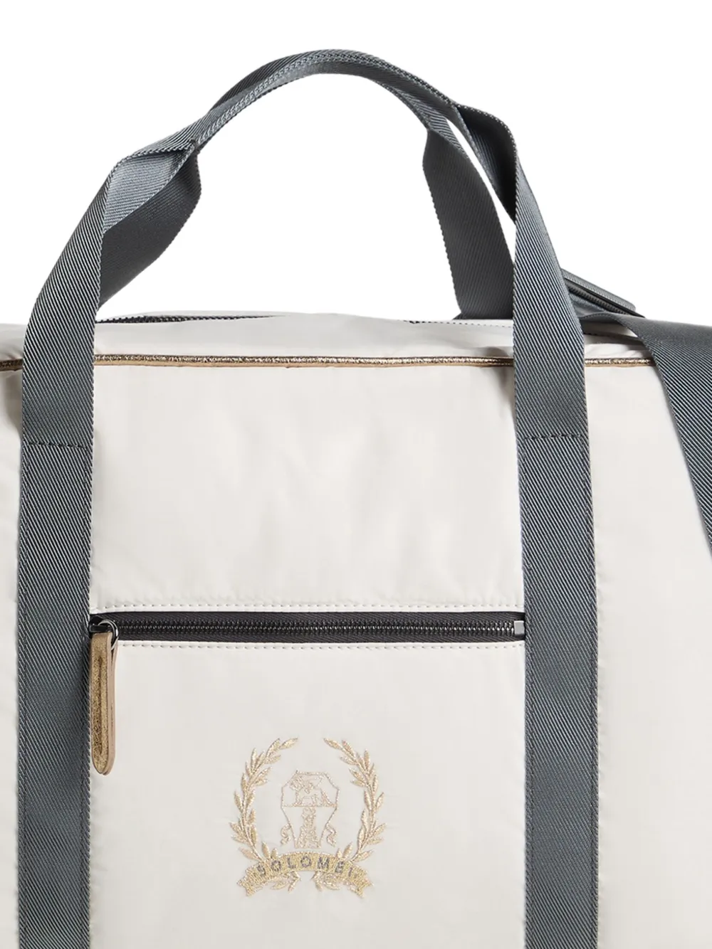 Brunello Cucinelli Kids embroidered duffle bag Wit