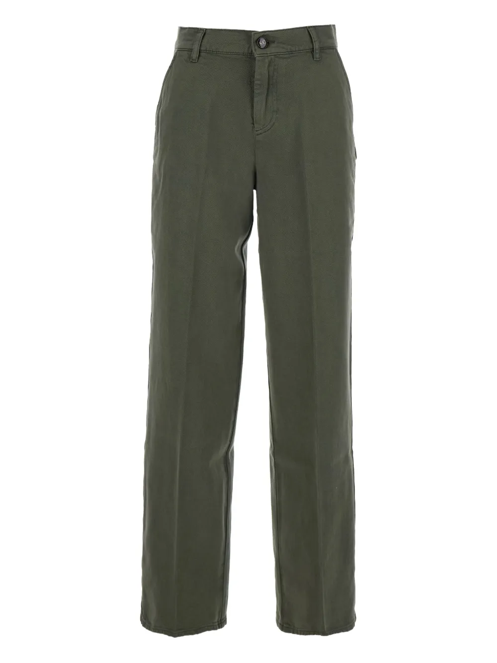 Semicouture logo-patch jeans Groen