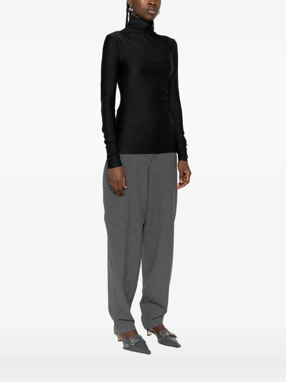 THE ANDAMANE Blouse met col Zwart