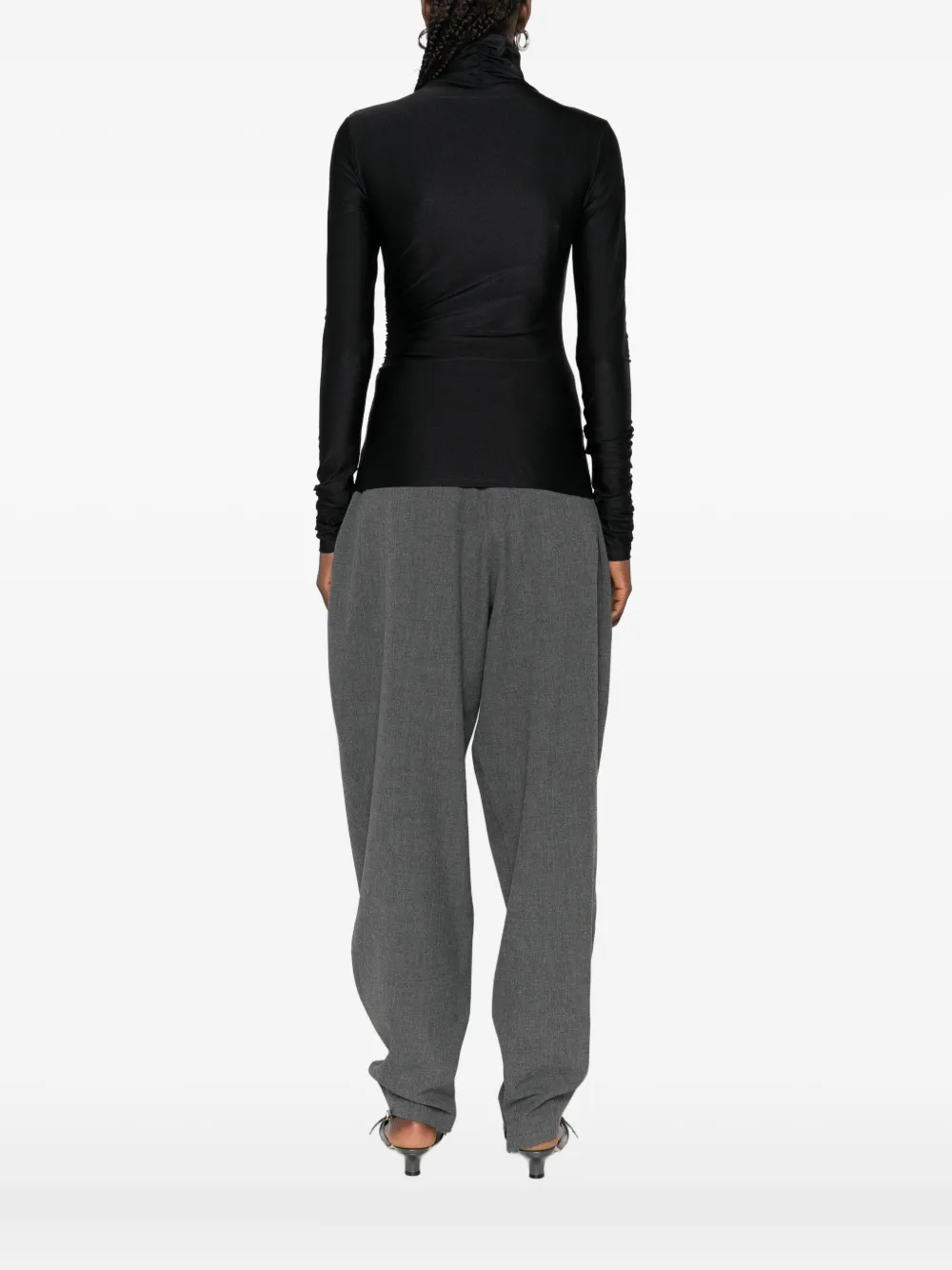 THE ANDAMANE Blouse met col Zwart