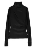 THE ANDAMANE turtleneck blouse - Black