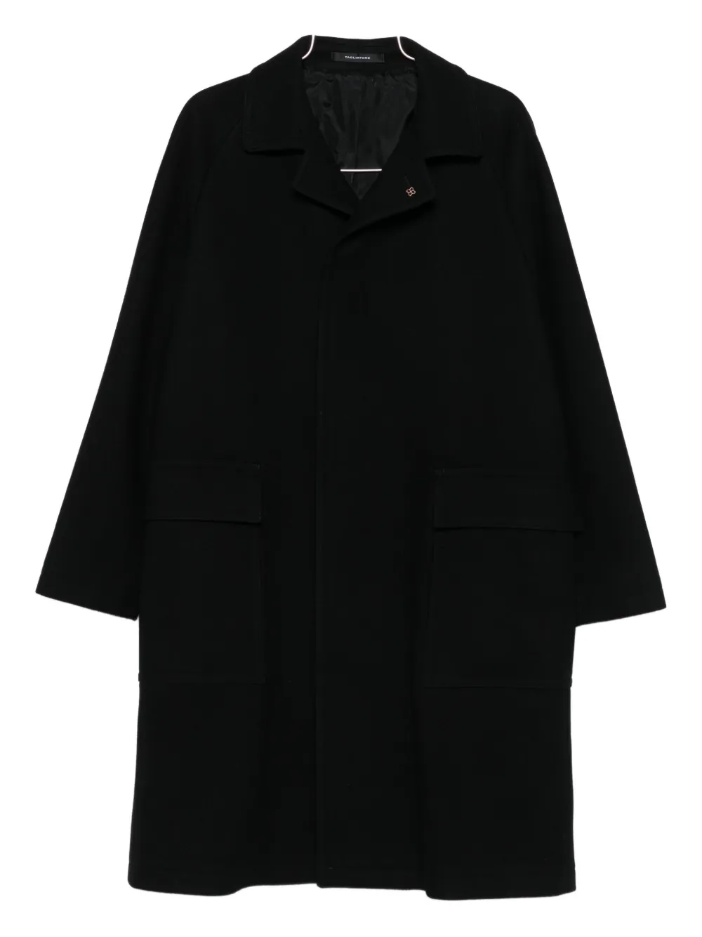 Tagliatore Single-breasted Coat In Black