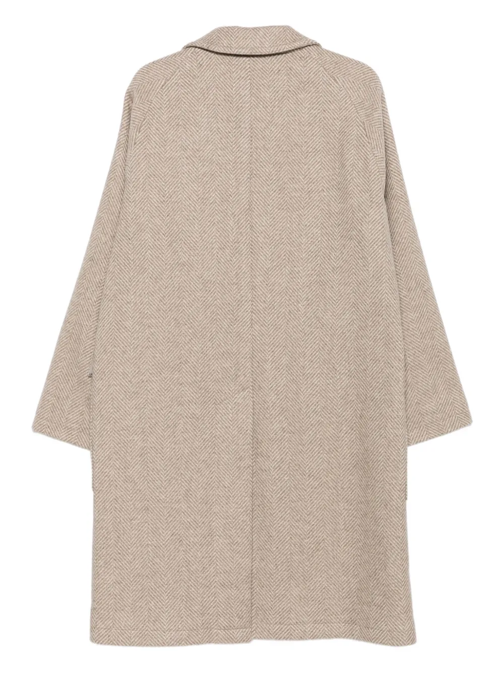 Tagliatore herringbone-pattern pocketed coat | Single Breasted Coats | Image 2