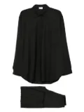 THE ANDAMANE buttoned-front point-collar shirt - Black