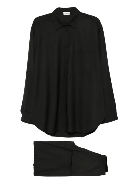 THE ANDAMANE buttoned-front point-collar shirt 