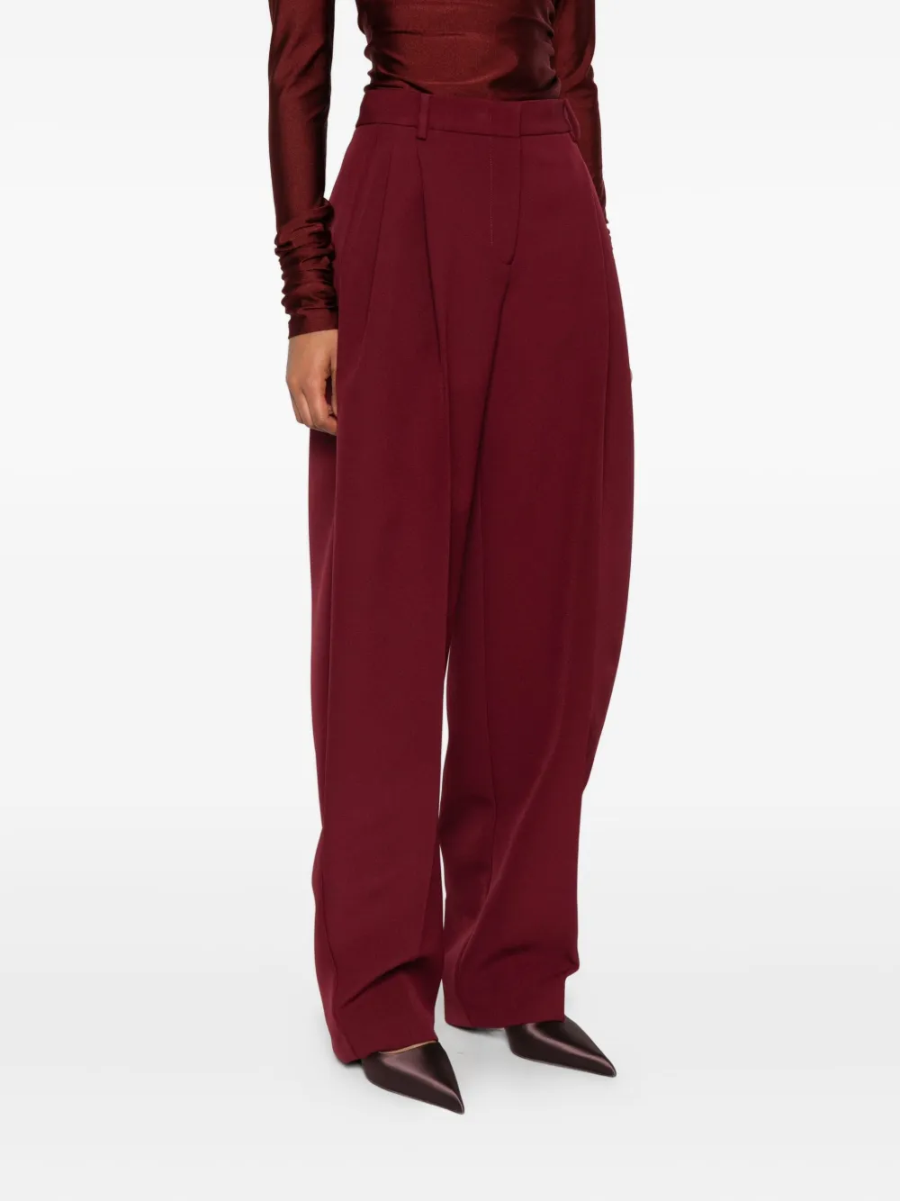 THE ANDAMANE Cropped broek Rood