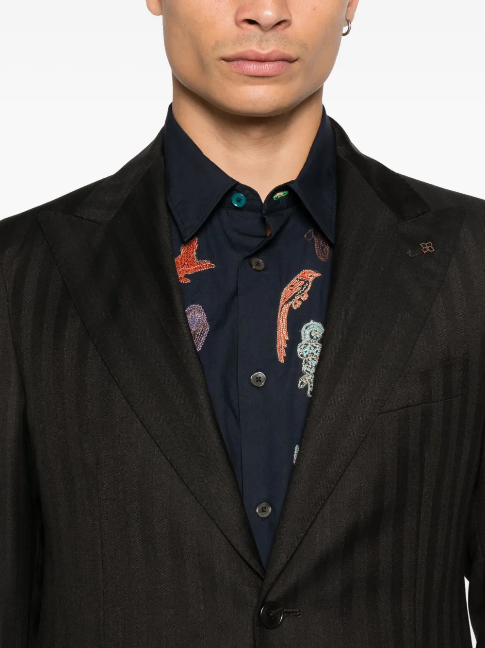 Tagliatore Pak met enkele rij knopen Bruin