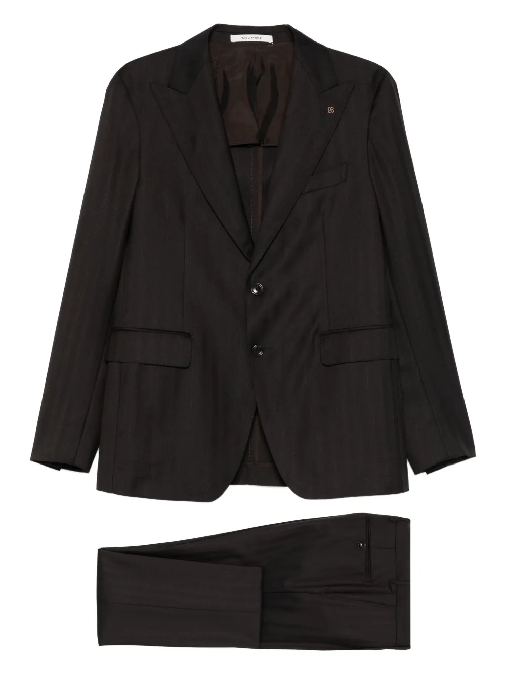 Tagliatore single-breasted suit | Brown | Image 1