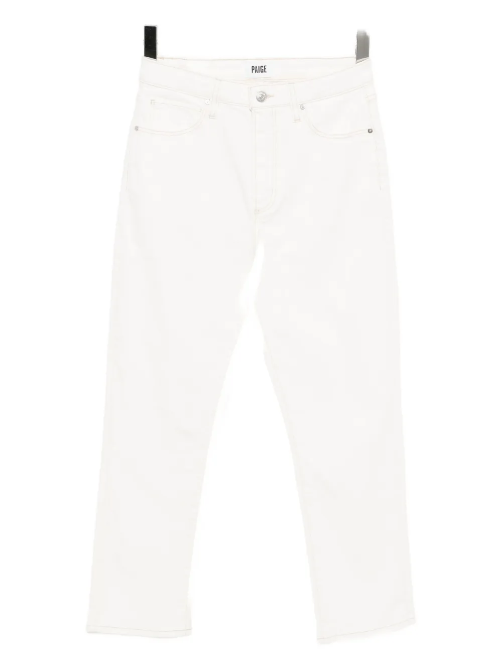 PAIGE Billy crop straight-leg jeans - Bianco