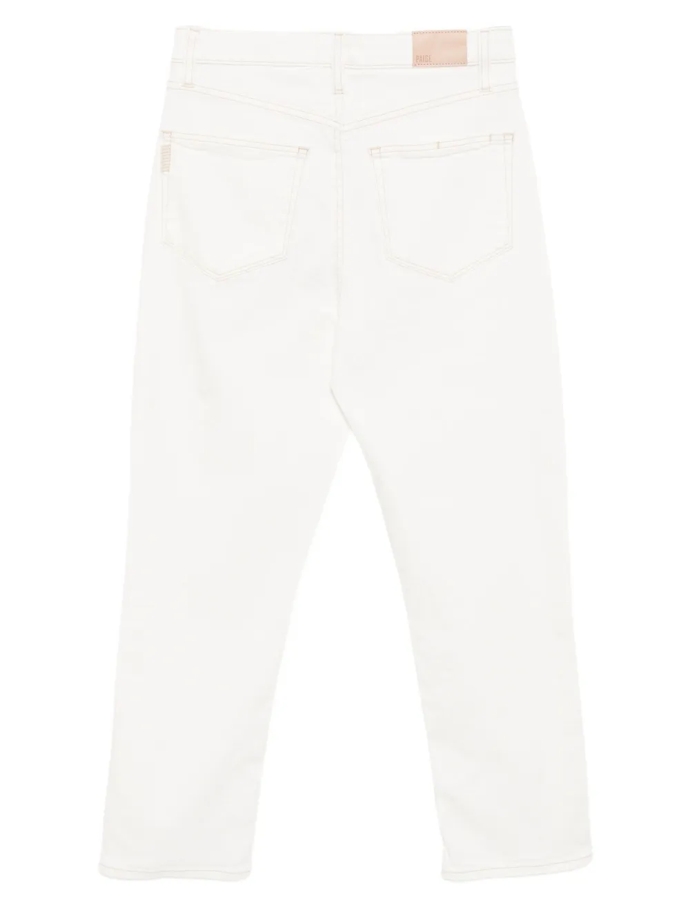 PAIGE Billy cropped straight jeans Wit