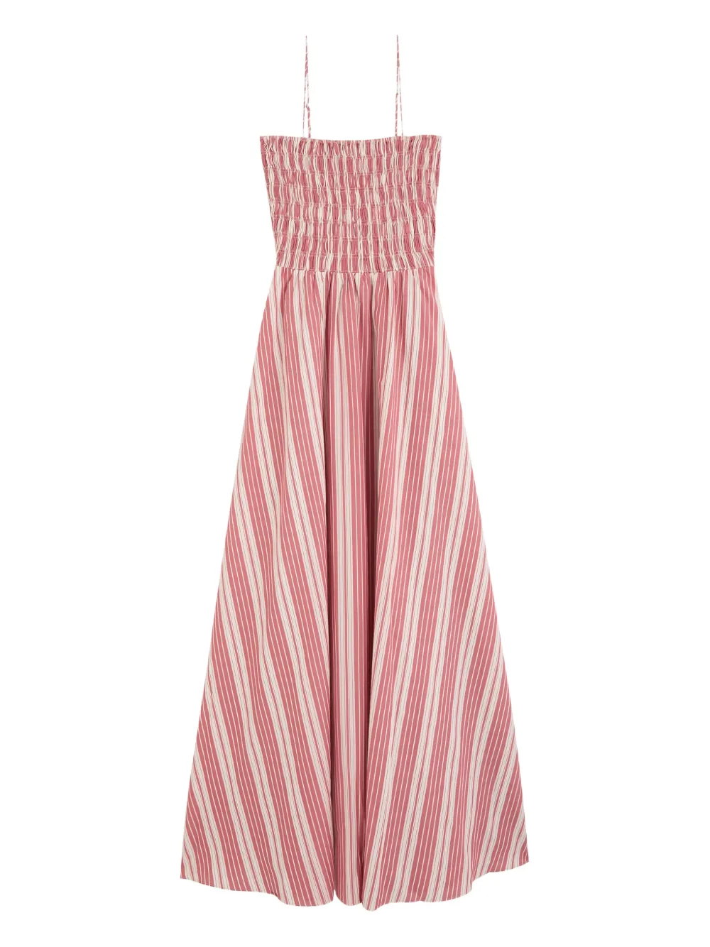 Faithfull the Brand Lida striped maxi dress - Rosso