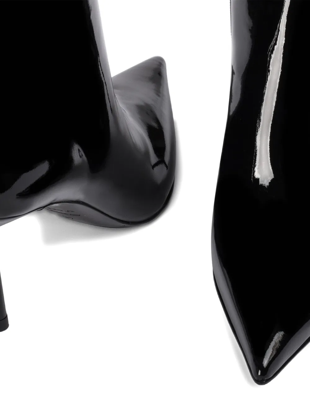 Le Silla 80mm Bella patent pointed-toe ankle boots Black