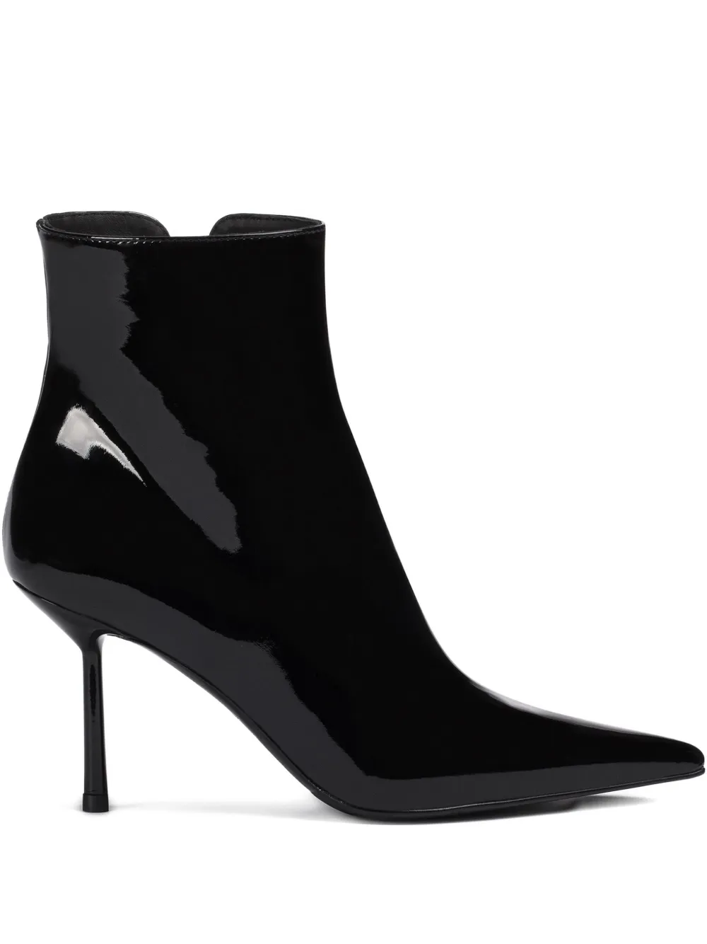 Le Silla 80mm Bella patent pointed-toe ankle boots Black