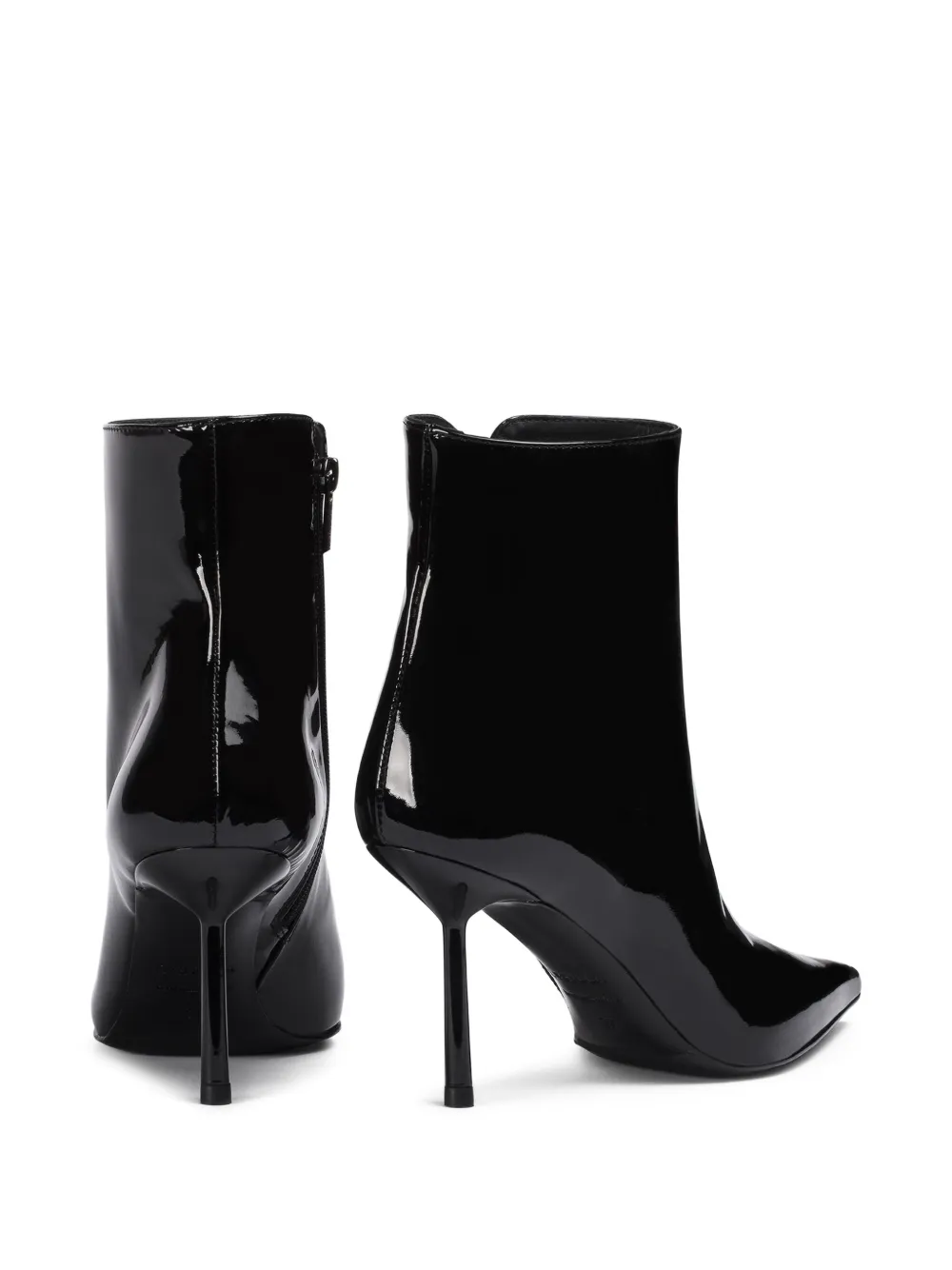 Le Silla 80mm Bella patent pointed-toe ankle boots Black