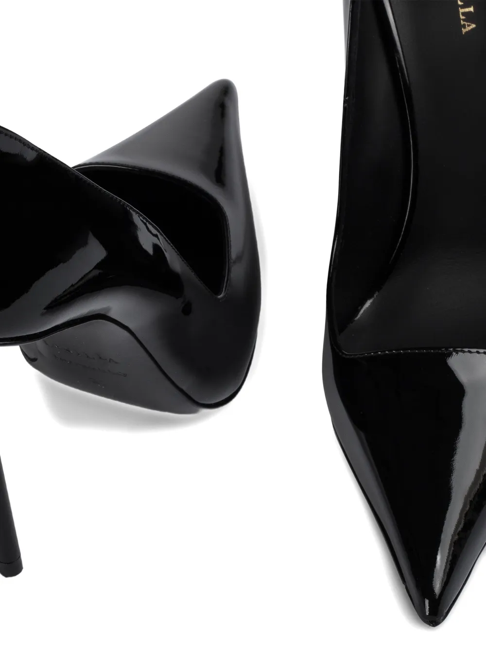Le Silla 120mm Amelia patent-leather pointed-toe pumps Black
