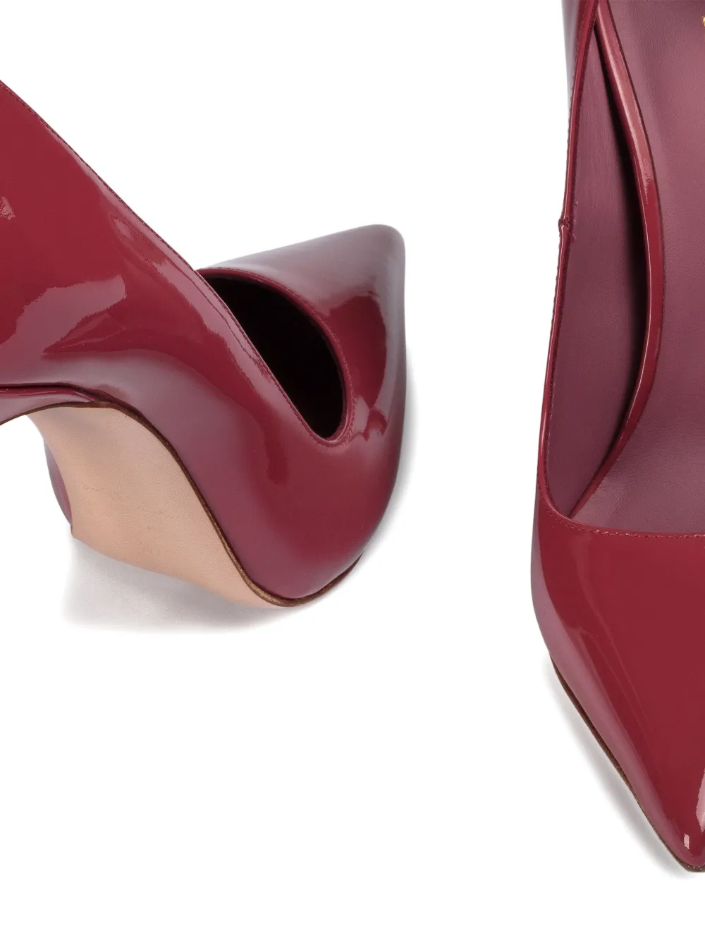 Le Silla 120mm Eva patent-leather pointed-toe pumps Pink