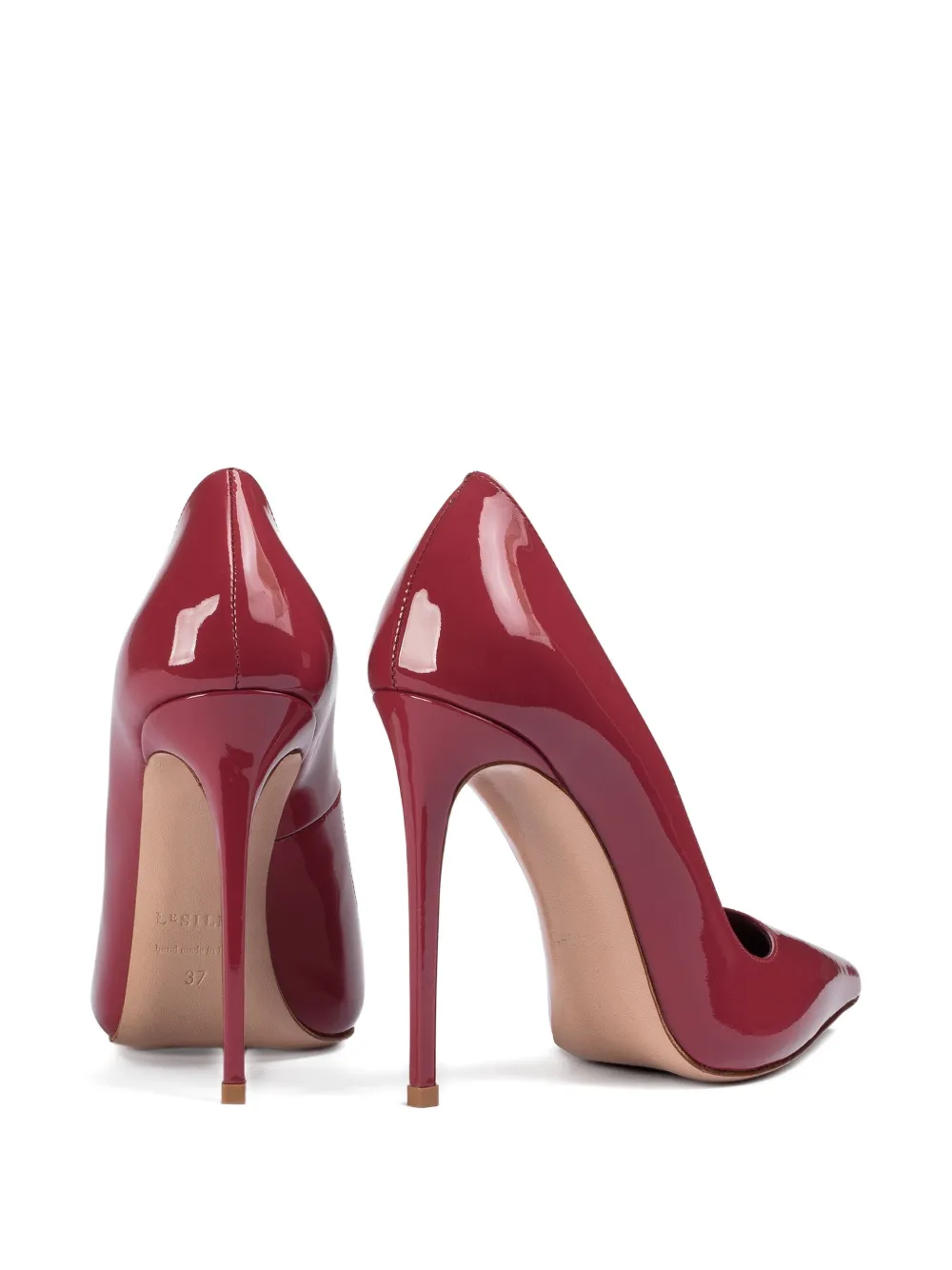 Le Silla 120mm Eva patent-leather pointed-toe pumps Pink