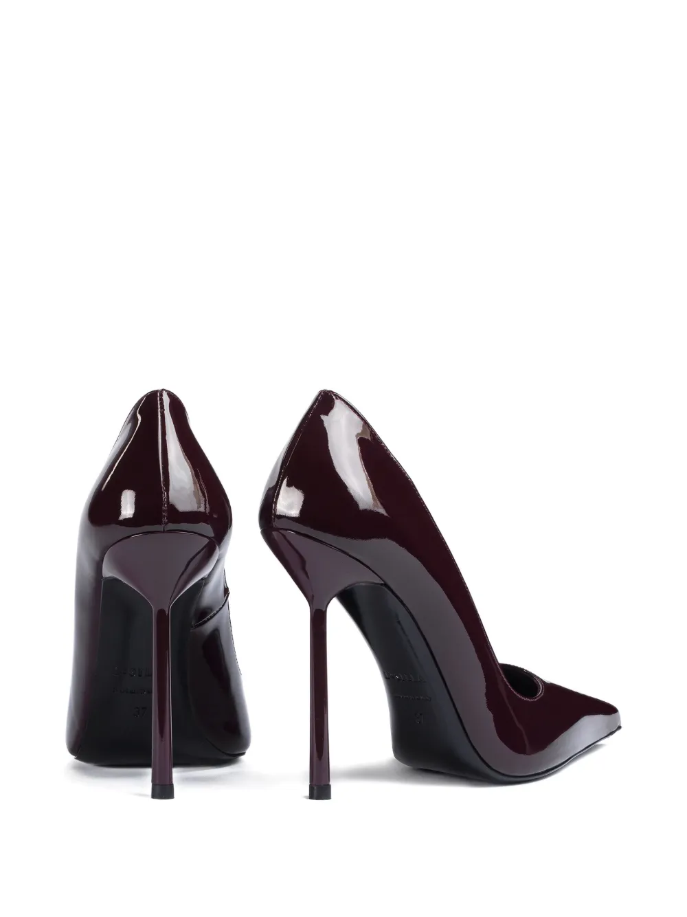 Le Silla 120mm Bella Patent-leather Pointed-toe Pumps In Red