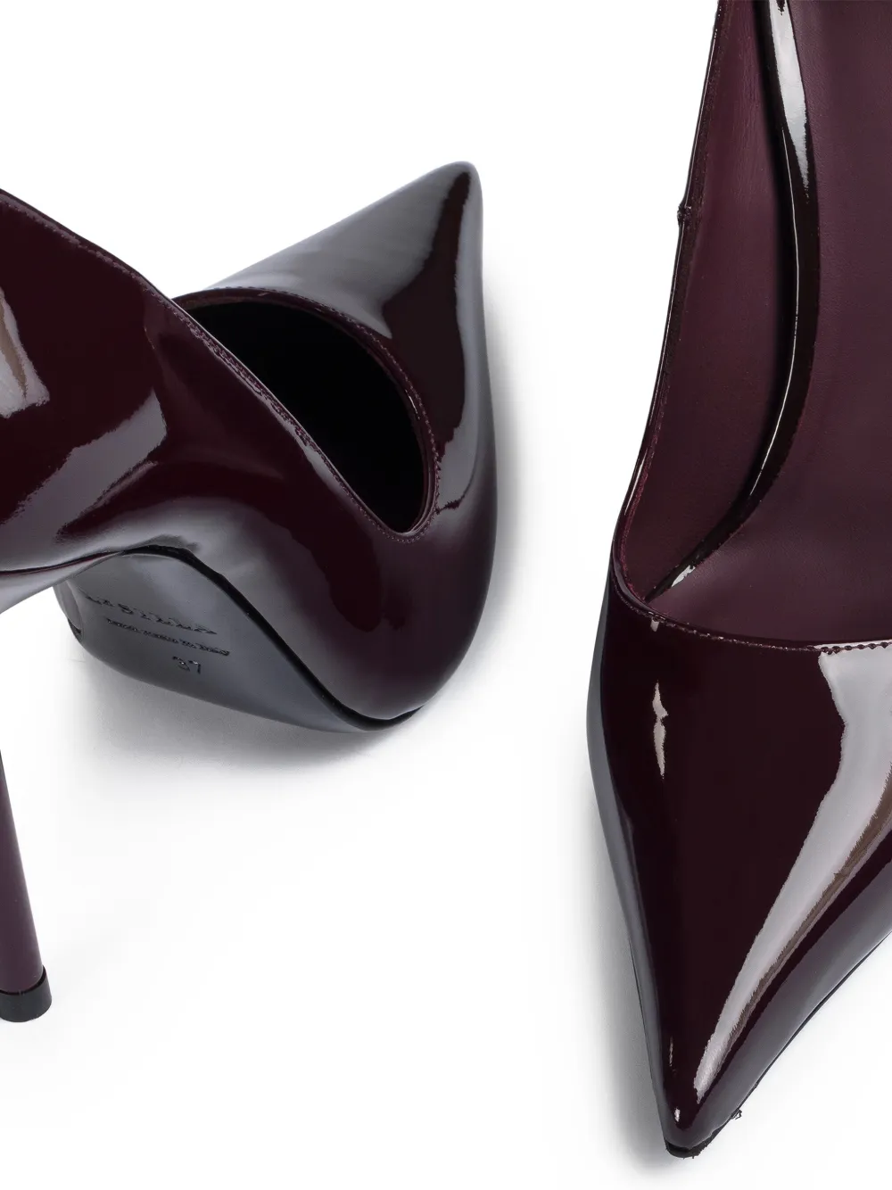 Le Silla 120mm Bella patent-leather pointed-toe pumps Red