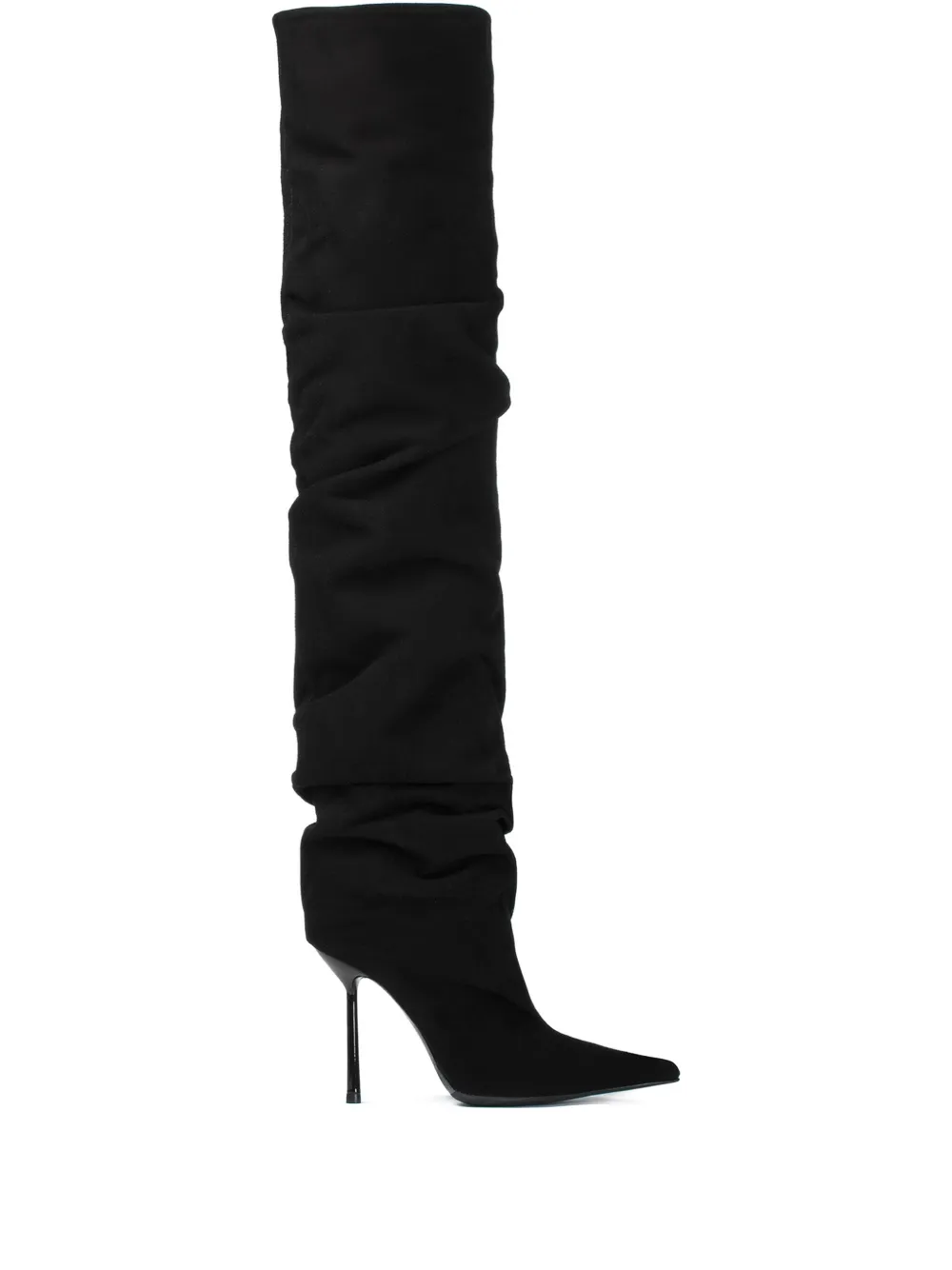 Le Silla 100mm Bella calf-suede boots Black