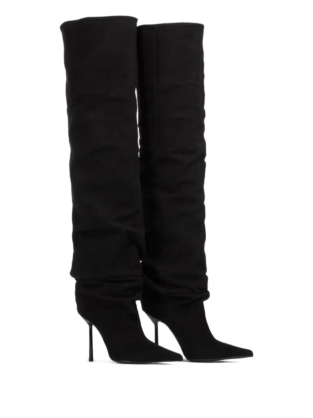 Le Silla 100mm Bella calf-suede boots Black