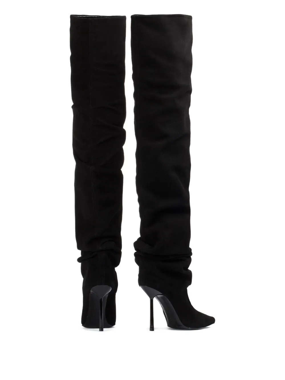 Le Silla 100mm Bella calf-suede boots Black