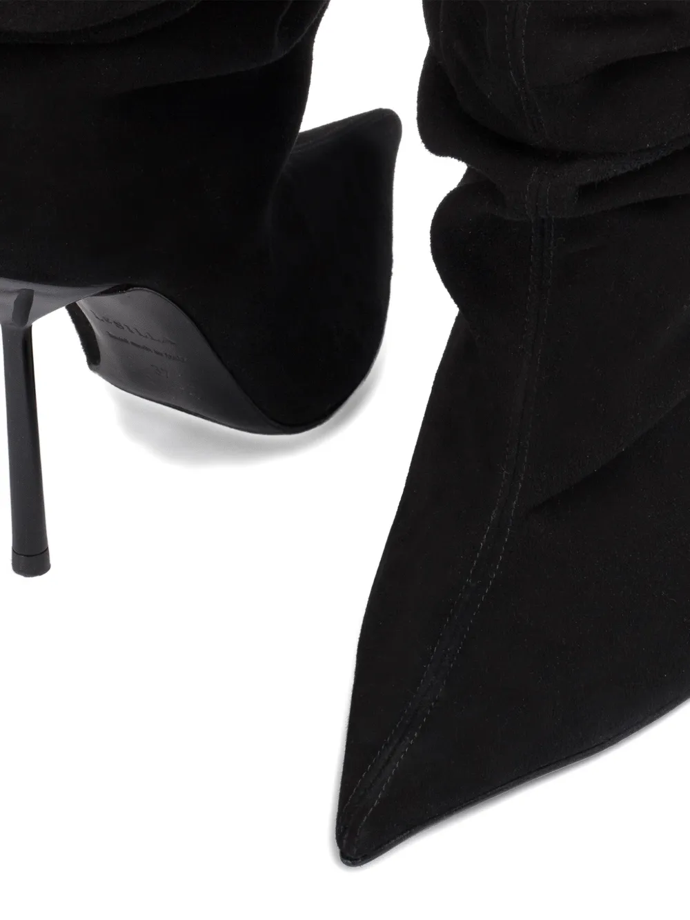 Le Silla 100mm Bella calf-suede boots Black