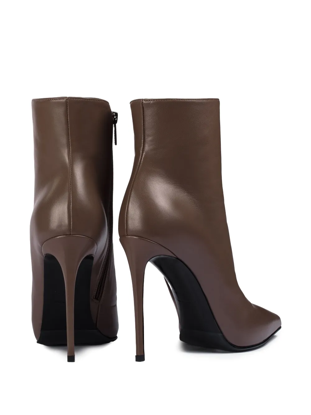 Le Silla 120mm Eva pointed-toe zip boots Brown
