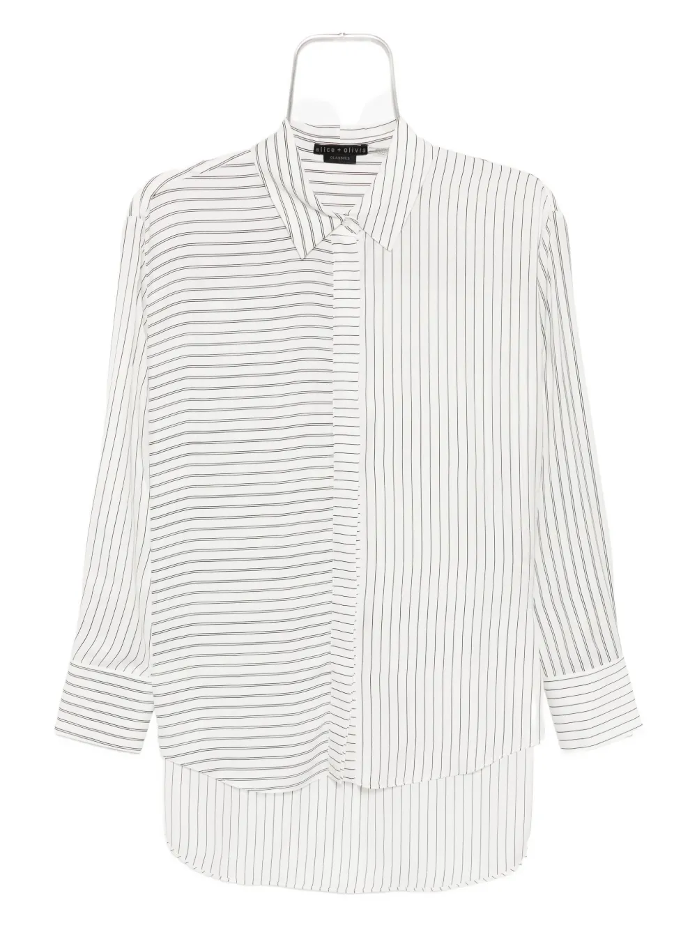Alice And Olivia Dimitra Shirt In Neutral
