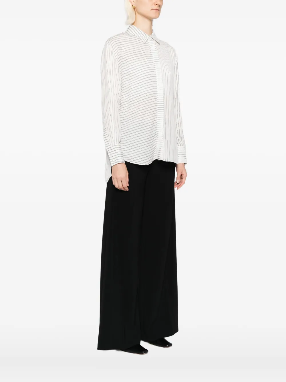 Alice And Olivia Dimitra Shirt In Neutral