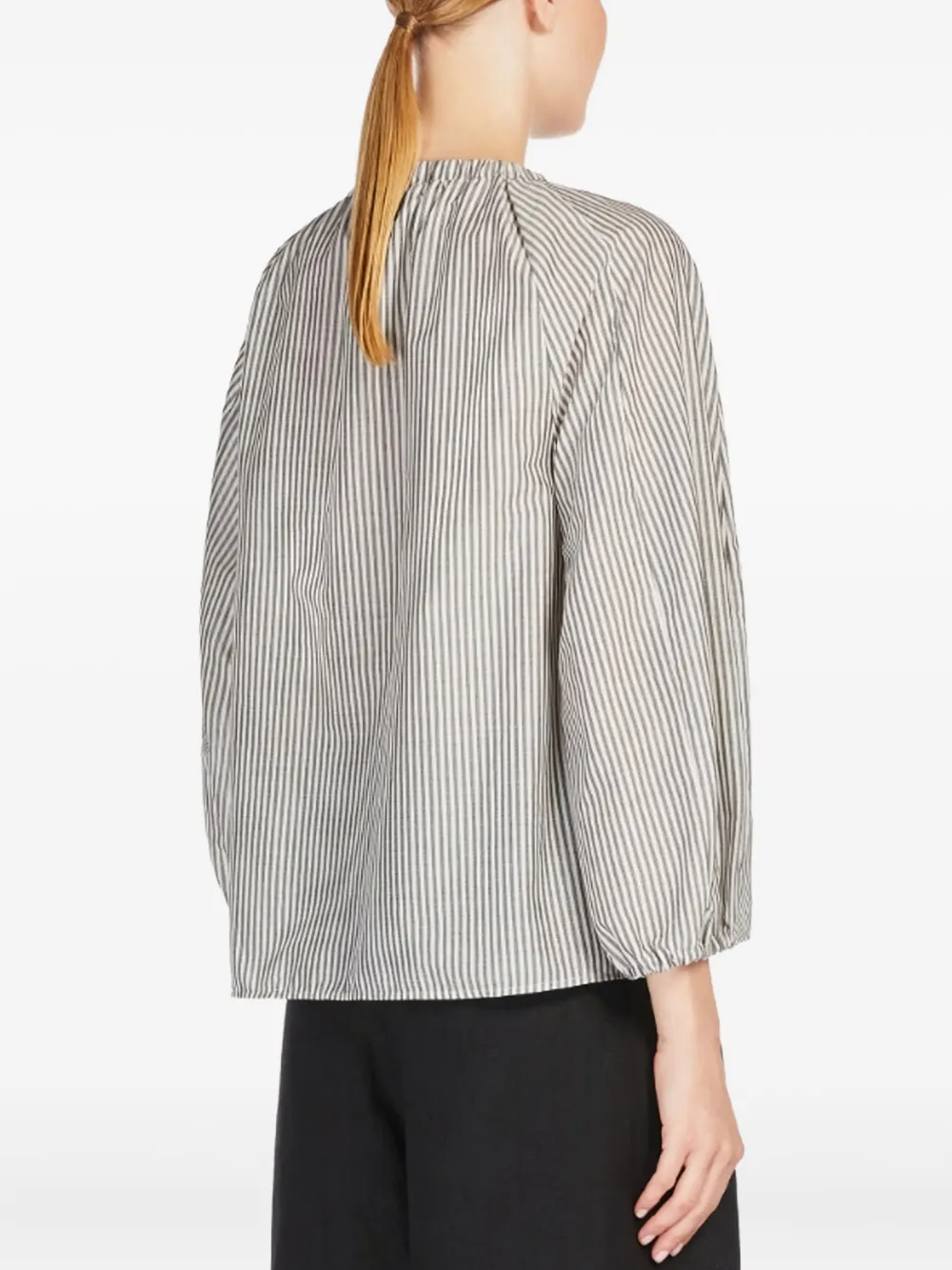 'S Max Mara Gestreepte top Zwart