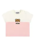 Moschino Kids two-tone t-shirt - Neutrals