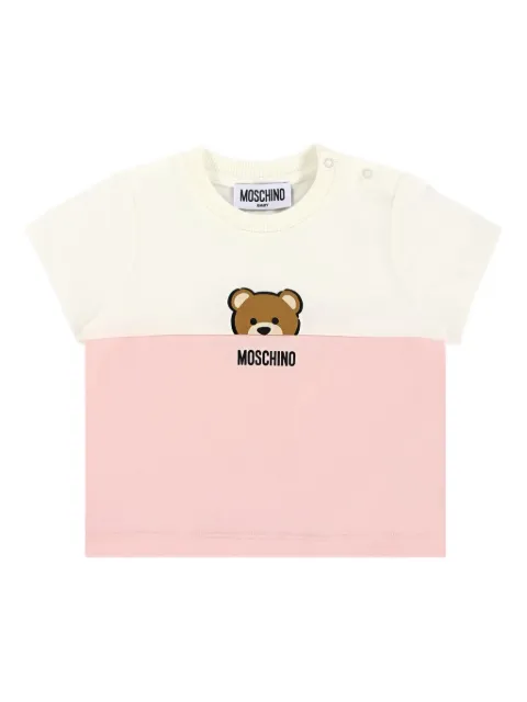 Moschino Kids two-tone t-shirt