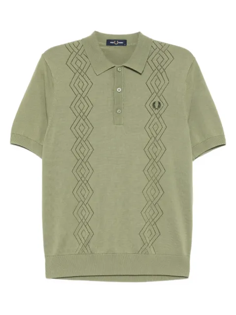 Fred Perry embroidered logo cotton polo shirt 