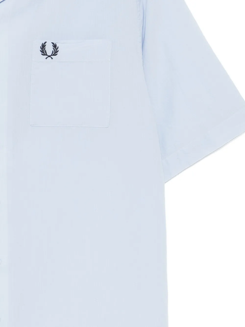 Fred Perry Overhemd met geborduurd logo Blauw