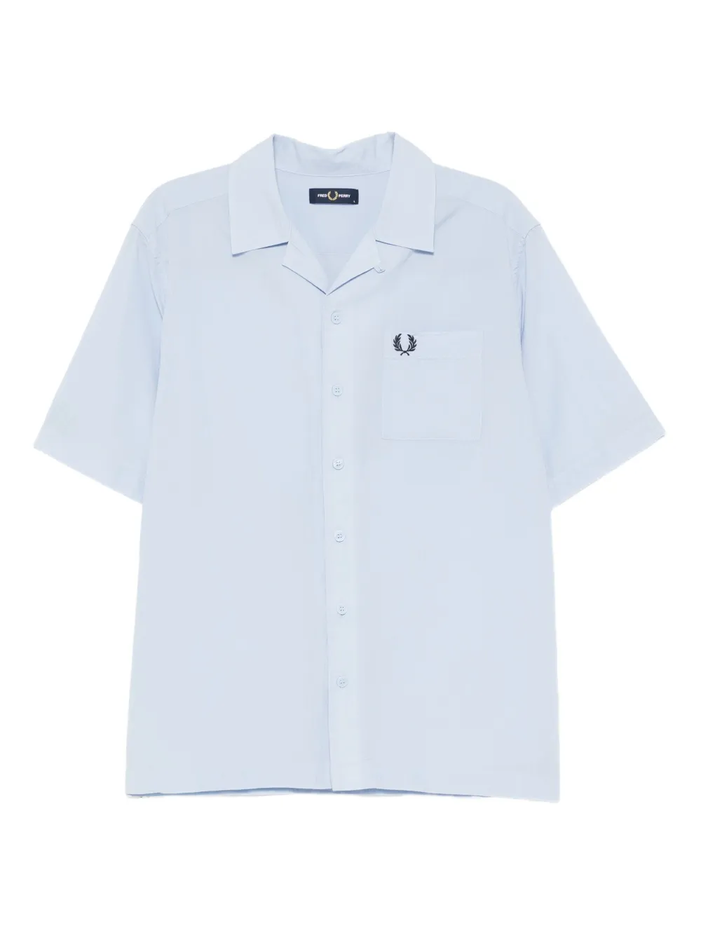 Fred Perry Overhemd met geborduurd logo Blauw