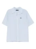 Fred Perry logo-embroidered shirt - Blue